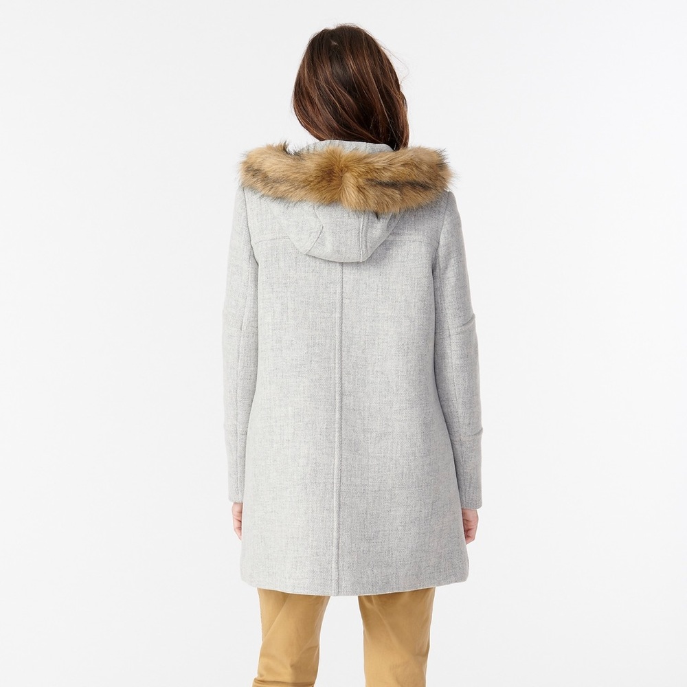 SOLD J Crew Chateau Parka Stadium Cloth Grey 8 - Picture 5 of 9